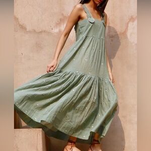 Tuckernuck Mirth Exclusive Handmade Rio Dress in Green S